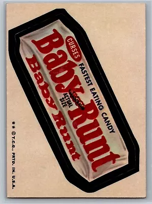 1974 Topps Original  Wacky Packages 6th Baby Runt • $2.49