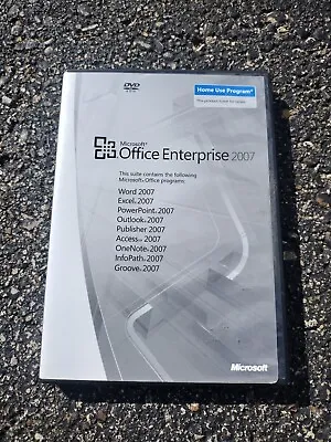 Microsoft Office Enterprise 2007 Home Use VG Cnd W/Product Key Fast Ship • $24.75