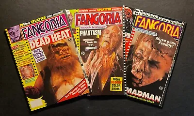 Fangoria Magazine - 3 Issue Lot - # 73 75 80  - Very Good To Excellent !!! • $40