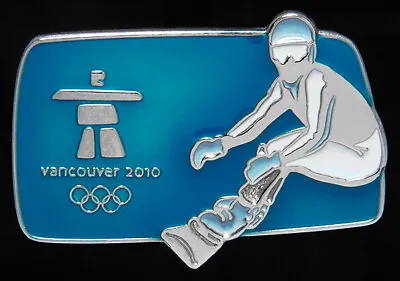 2010 VANCOUVER OLYMPIC GAMES PIN BADGE SNOWBOARDING Milan Cortina 2026 TRADER • $6.95