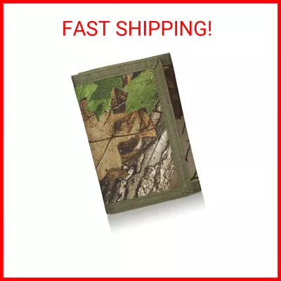 Realtree Mens Nylon Trifold Wallet Camo One Size US • $14.40