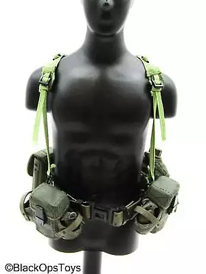 1/6 Scale Toy Vietnam - Green Battle Belt W/Pouch Set • $12.04