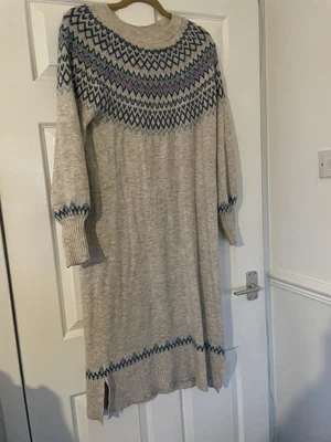 £23 • Buy Monsoon Size Medium Fairisle Jumper Dress