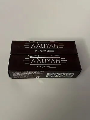 2x MAC Aaliyah Amplified Creme Lipstick Try Again  .10oz/3g New In Box • $12.99