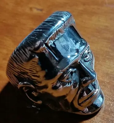 Stainless Steel FRANKENSTEIN MONSTER RING Size 10  Nice Details Occult • $16