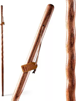 Brazos Handcrafted Wood Walking Stick Twisted Oak Backpacker Style Handle ... • $37.57