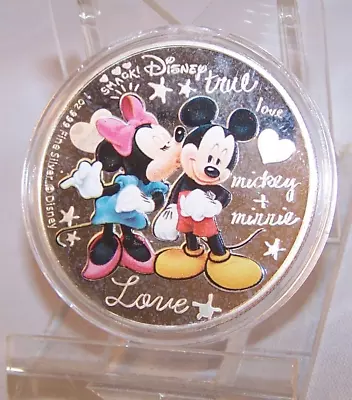 2015 Crazy In Love $2 Coin Micky & Minnie Mouse Disney 1oz Silver Uncirculated • $75