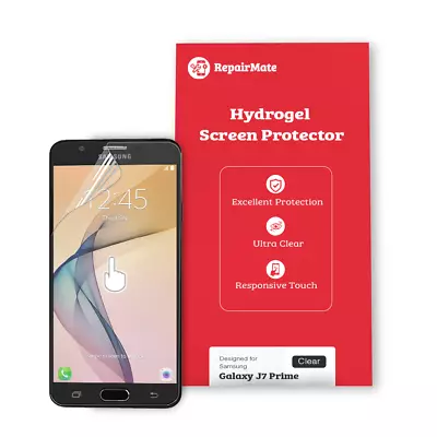 Samsung Galaxy J7 Prime Compatible Hydrogel Screen Protector Full Cover [2 Pack] • $29.88