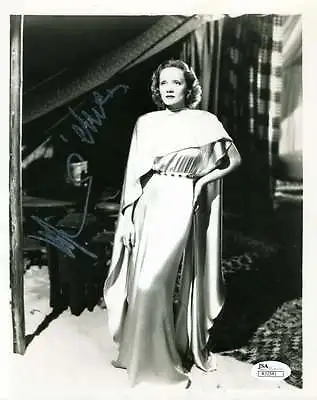 Marlene Dietrich Jsa Certed Hand Signed 8x10 Photo Authenticated Autograph • $148.99