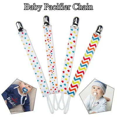 4PCS/Lot Dummy Clip Baby Girl Boy Soother Chain Holder Strap Pacifier Baby Care+ • $5.69