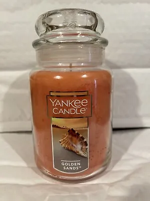 Yankee Candle Large Jar Golden Sands 22oz 623g RARE • £29.95