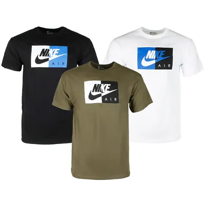 Nike Air Men's Athletic Short Sleeve Color Blocked Logo Gym Graphic T-Shirt • $21.88