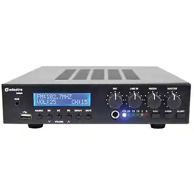 Adastra UM60 Compact 60W 100V PA Mixer Amplifier With BT/FM/USB • £149.99