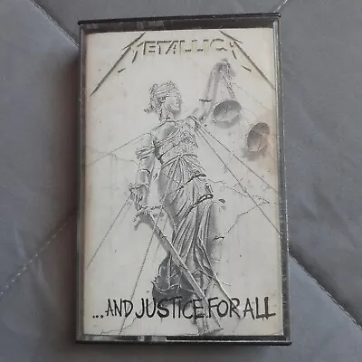 Metallica ...And Justice For All Cassette Tape Elektra 1988 Heavy Metal Tested • $23