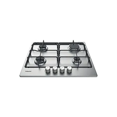 Hotpoint 58cm 4 Burner Gas Hob - Stainless Steel PPH60PFIXUK • £155.99