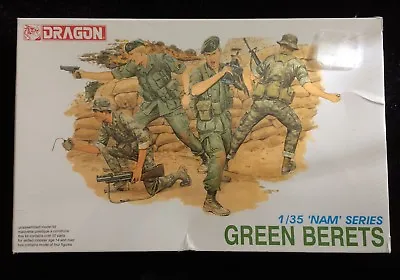 Dragon Green Berets 1/35  NAM Series Unassembled Model Kit #3309 4 Figures NEW • $39.99