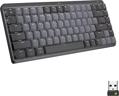 NEW Logitech MX Mechanical Keys Wireless Keyboard Mini TKL Tactile Quiet Grey • $169