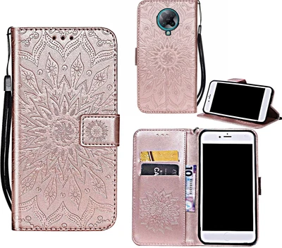 $7.50 • Buy Poco F2 Pro Wallet Case Embossed Sunflower