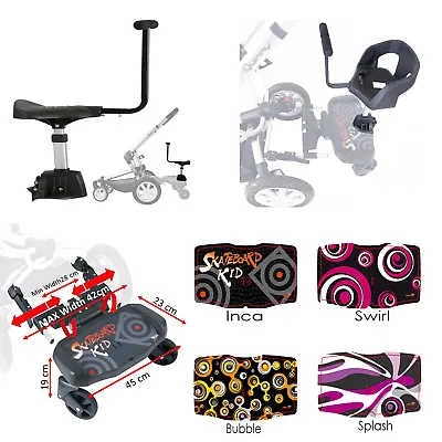 £59.64 • Buy Ride On Pram Buggy Board With Saddle Or Seat To Fit Mothercare Orb