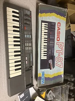 Casio Casiotone PT-87 Synthesizer Music Mini Keyboard + ROM With Headphone Jack • $12.45