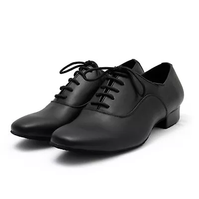 Men's Latin Dance Shoes With Leather Perfect For Ballroom Salsa Tango Waltz • $35.95