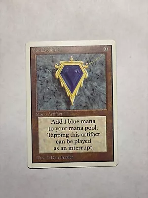 MTG - Mox Sapphire - Unlimited -Better Than Near Mint Never Played First Owner • $5000