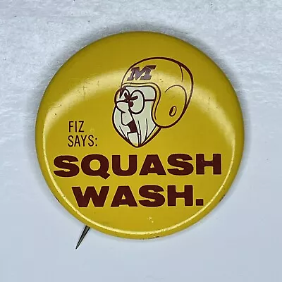 University Of Minnesota Squash Wash Gophers Football Vintage Pinback Button • $9.99