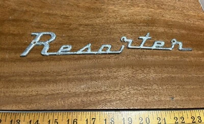 Used Vintage Century Wood Boat Logo Script Emblem Resorter • $65