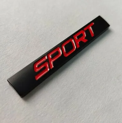 Black Red SPORT Logo Metal Badge Emblem For Jaguar S X F Type XK XF XE XJ I Pace • £4.95