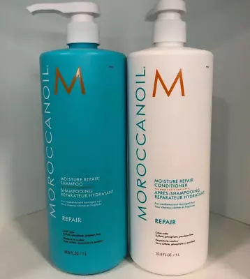 Moroccanoil Moisture Repair Shampoo & Conditioner 33.8 Oz • $119