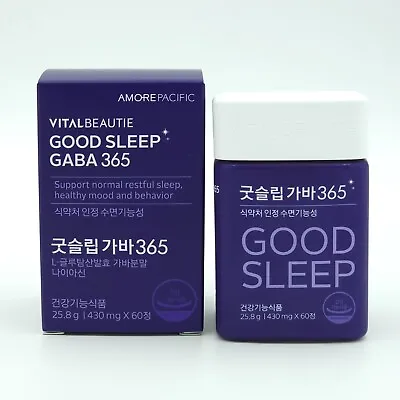 VITALBEAUTIE Good Sleep Gaba 365 430mg X 60 Tablets K-Beauty • $42.98