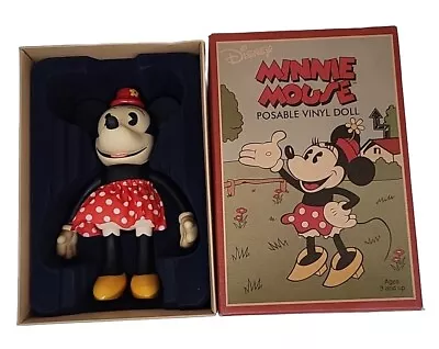 Vtg Disney Minnie Mouse Retro Collection Posable Vinyl Doll Figure NIB NOS • $69.99