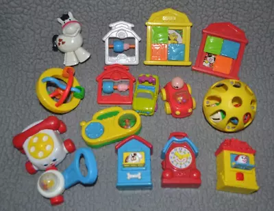 McDonalds Fisher Price Happy Meal Toy Toddler Baby 1996 Under 3 Lot Of 15 • $16