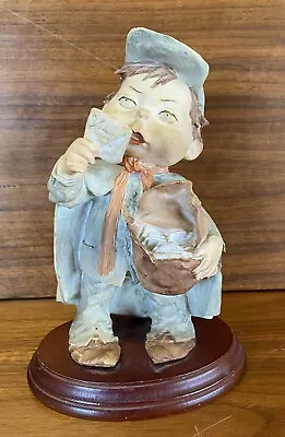 A Vintage Signed “Pucci” Porcelain Figurine  Postman Mail Letter Carrier • $20