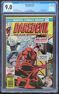 Daredevil #131 Cgc 9.0 Wp Marvel Comics March 1976 - 1st Appearance Of Bullseye • $459.99