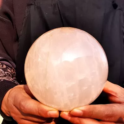 4.43lb Natural Pink Quartz Rose Quartz Ball Crystal Sphere Meditation Healing • $0.99