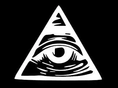  Illuminati All Seeing Eye Vinyl Decal Car Wall Window Sticker CHOOSE SIZE COLOR • $2.79