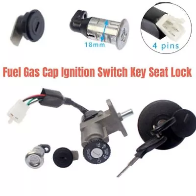 1x Universal Modified Bike Motorcycle Fuel Gas Cap Ignition Switch Key Seat Lock • $22.97