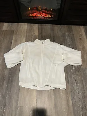 Vintage Ellesse Jacket Mens Adult Medium White Nice Condition  • $12