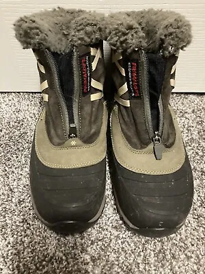 Merrell Winterlude Zip Waterproof PolarTec Boots Womens Size 7.5 Black Vibram • $34.99