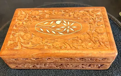 £25 • Buy Vintage Indian Jewellery Box With Shell Decoration