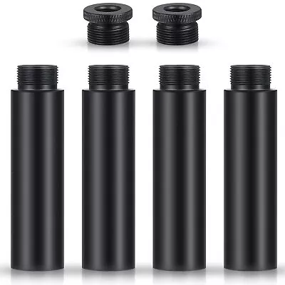 Mic Stand Extension Tube 4 Pieces 5/8 Inch Microphone Extension Pipe Aluminiu... • $19.34