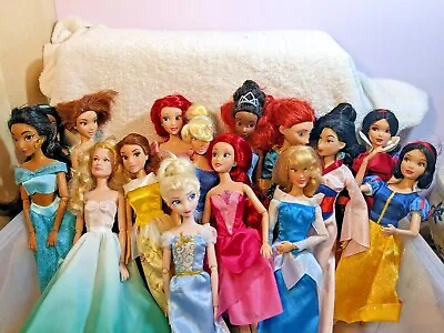 Disney Princess Dolls Cinderella SnowWhiteJasmine Ariel Belle Merida • $13.99