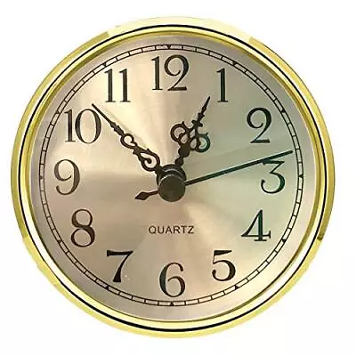 Mini Clock Insert 3-1/2 Inch (90 Mm) Round Quartz Clock Fit-Up Movement Miniatur • $13.37