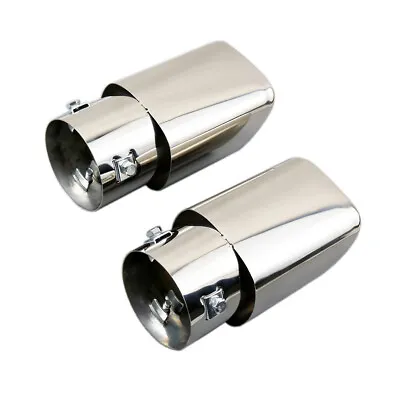 Steel Universal  76mm 2.99  Car Exhaust Pipe Tip Rear Tail Muffler Accessories • $51.80