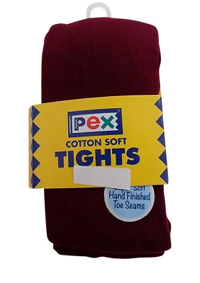 £6.99 • Buy Pex Cotton Soft Sunset One Pair  Girl's Tights Colour Wine