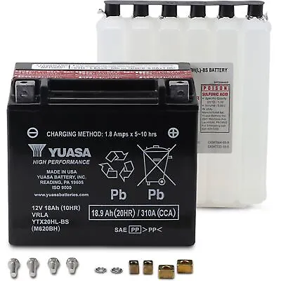 Yuasa AGM Battery - YTX20HL-BS .93 Liter YUAM620BH • $107.21