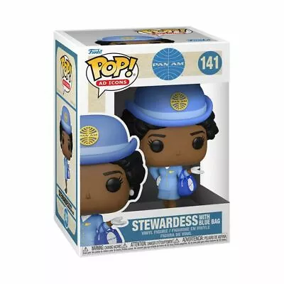 Pan Am - Stewardess With Blue Bag Pop! Vinyl-FUN57893-FUNKO • $19.99