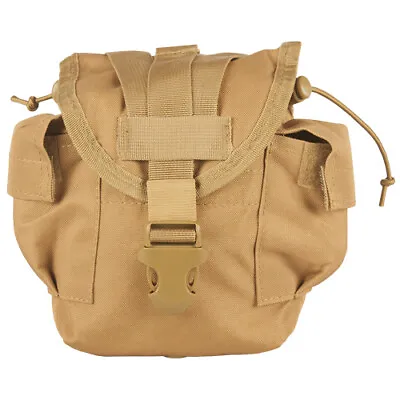 NEW Military Style Tactical Survival MOLLE 1 Qt Canteen Cover Pouch COYOTE TAN • $22.95