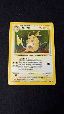 Pokemon Raichu Holo #14/62 Fossil Set 1999 • $19.99